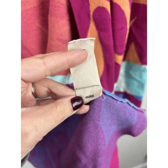 Soft Surroundings Color Burst Long Open Cardigan Size Medium Women’s Orange Red - Picture 8 of 9